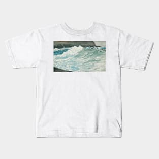 Surf, Prout's Neck by Winslow Homer Kids T-Shirt